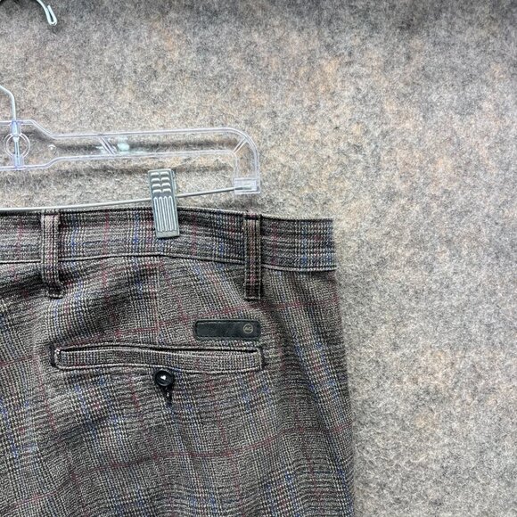 Adriano Goldschmied Dress Pants Mens 36R Gray Houndstooth South Gate Check - Picture 11 of 14